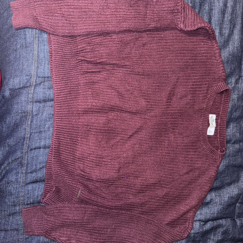 Burgundy Knit Sweater